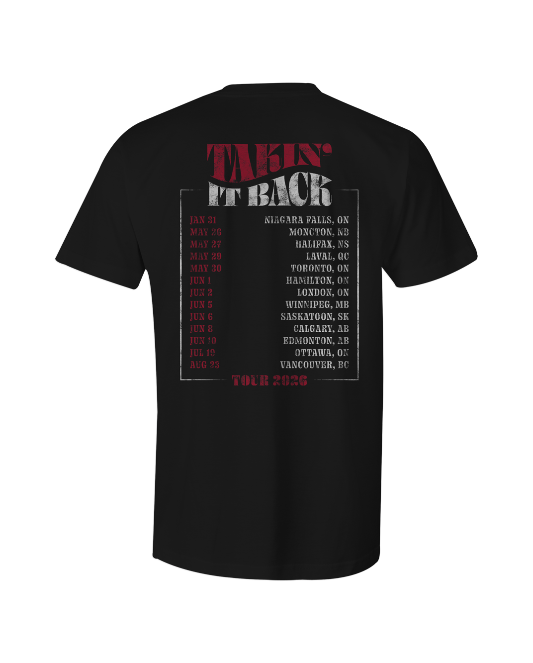 Takin' It Back Guitar Tour Tee
