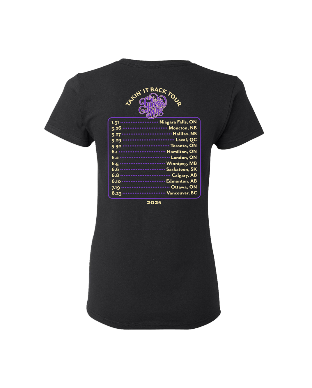 Takin' It Back Tour Women's Tee